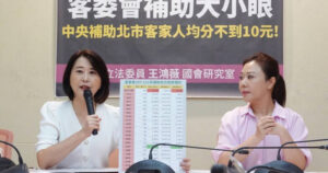 質疑客委會補助大小眼　王鴻薇：台北客家人均分不到10元
